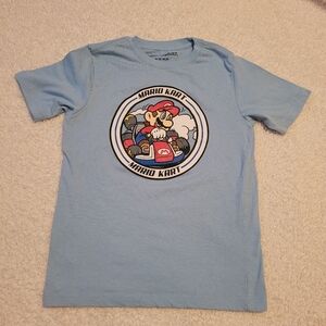 Mario Kart Kids Blue T-Shirt, Size M (8)